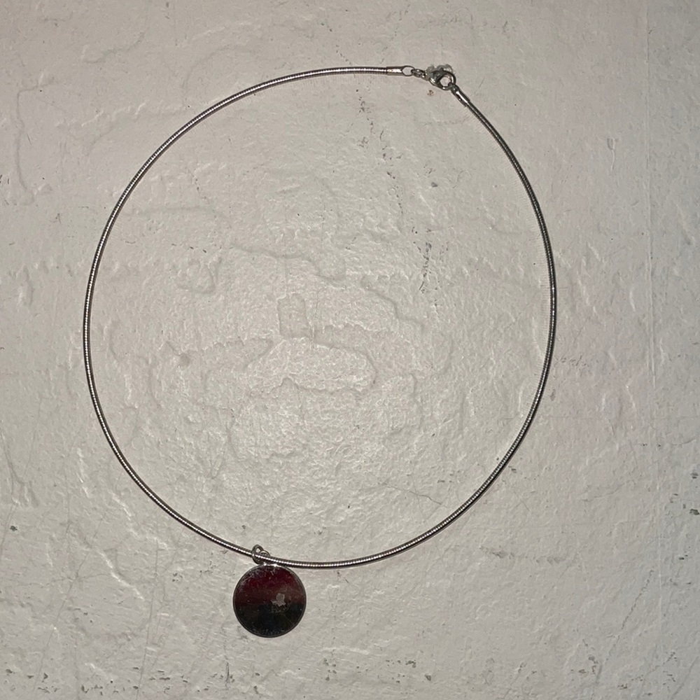 Silver necklace with sturdy chain